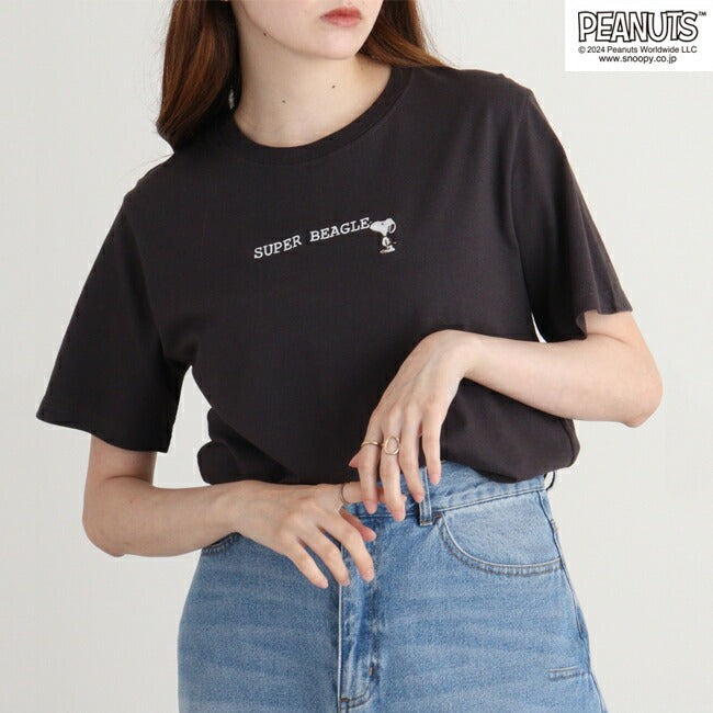 スヌーピー オラフ 半袖 Tシャツ 刺繍 トップス SNOOPY PEANUTS s1142-404sp