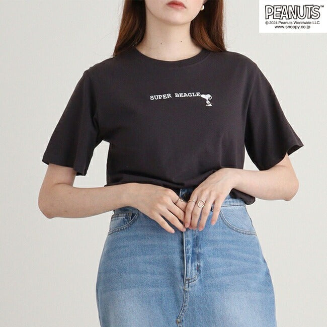 スヌーピー オラフ 半袖 Tシャツ 刺繍 トップス SNOOPY PEANUTS s1142-404sp
