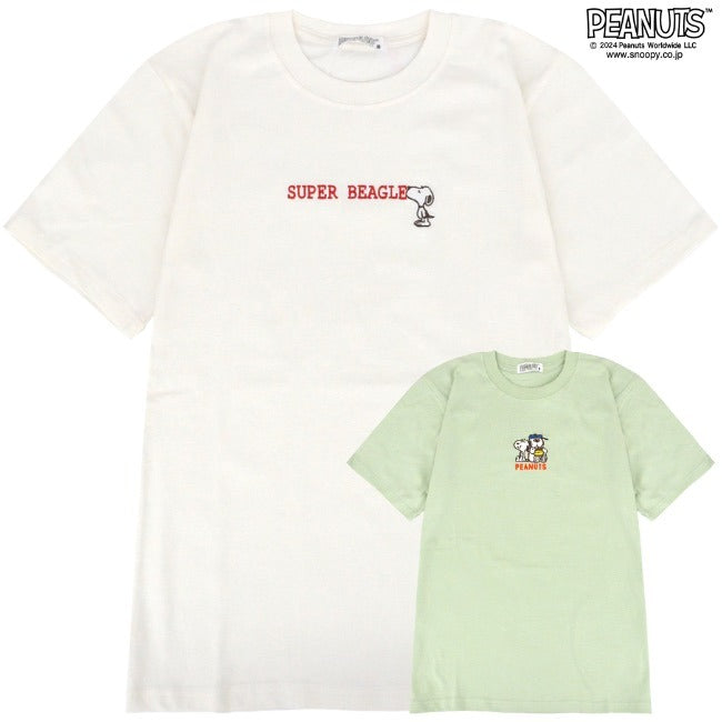 スヌーピー オラフ 半袖 Tシャツ 刺繍 トップス SNOOPY PEANUTS s1142-404sp