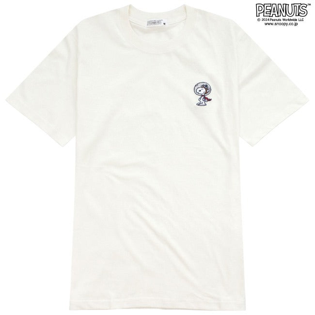スヌーピー ワンポイント シンプル 刺繍 半袖 SNOOPY PEANUTS s1142-405sp