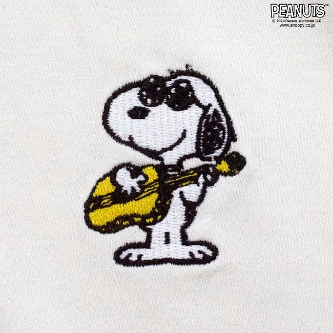 スヌーピー ワンポイント シンプル 刺繍 半袖 SNOOPY PEANUTS s1142-405sp