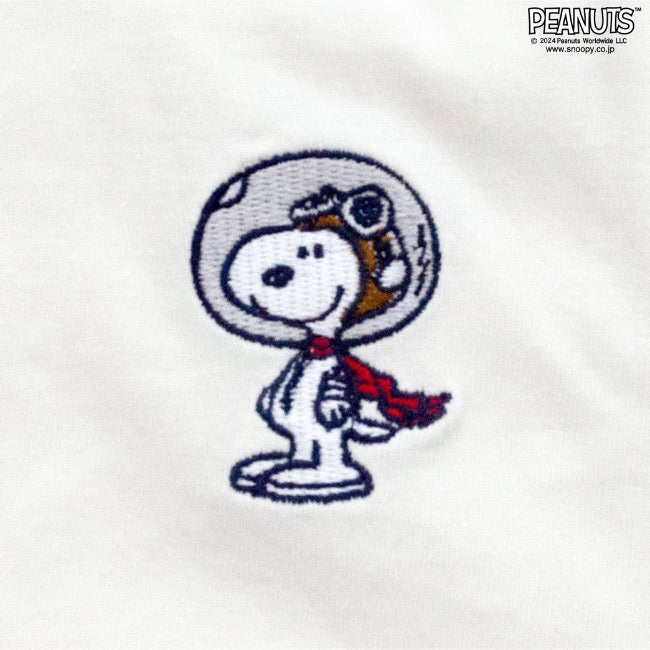 スヌーピー ワンポイント シンプル 刺繍 半袖 SNOOPY PEANUTS s1142-405sp