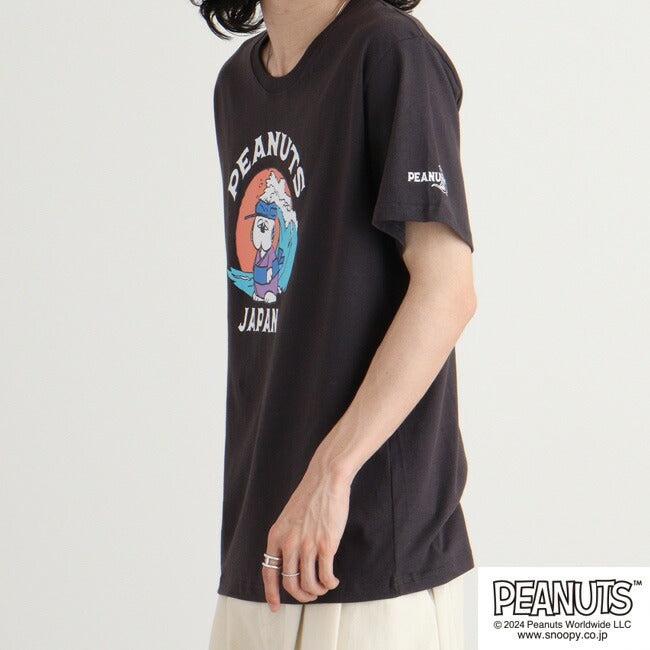 スヌーピー 半袖 トップス Tシャツ 和柄 プリント オラフ SNOOPY PEANUTS s1142-408sp