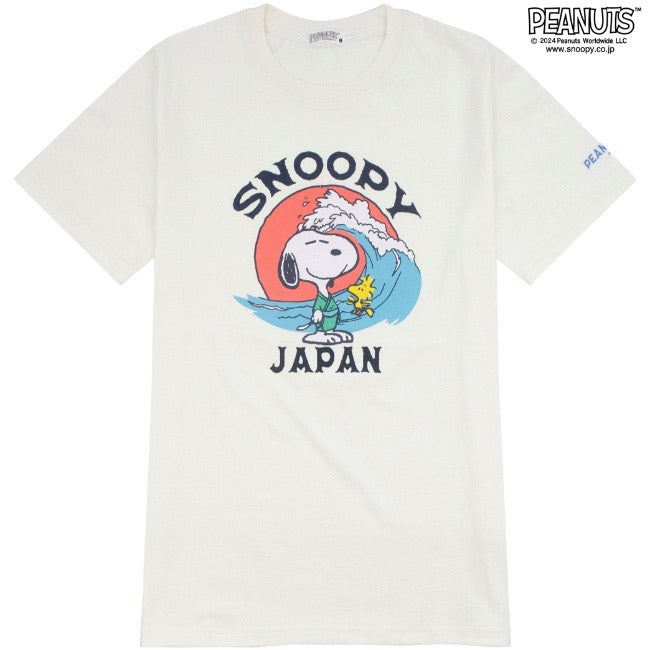 スヌーピー 半袖 トップス Tシャツ 和柄 プリント オラフ SNOOPY PEANUTS s1142-408sp