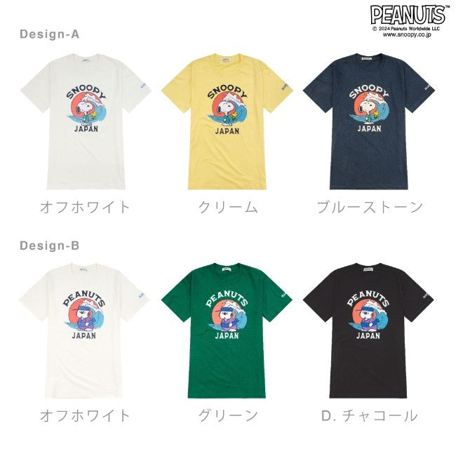 スヌーピー 半袖 トップス Tシャツ 和柄 プリント オラフ SNOOPY PEANUTS s1142-408sp