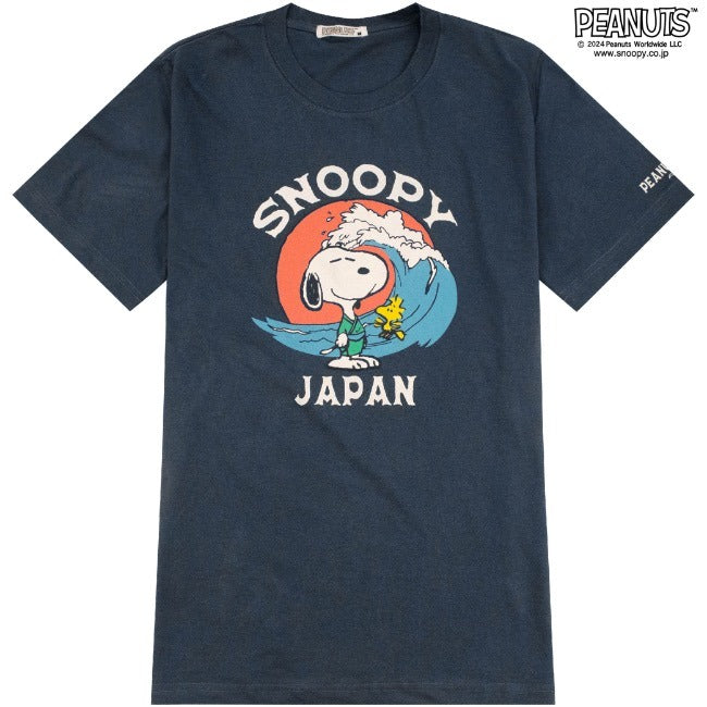 スヌーピー 半袖 トップス Tシャツ 和柄 プリント オラフ SNOOPY PEANUTS s1142-408sp