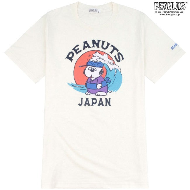 スヌーピー 半袖 トップス Tシャツ 和柄 プリント オラフ SNOOPY PEANUTS s1142-408sp