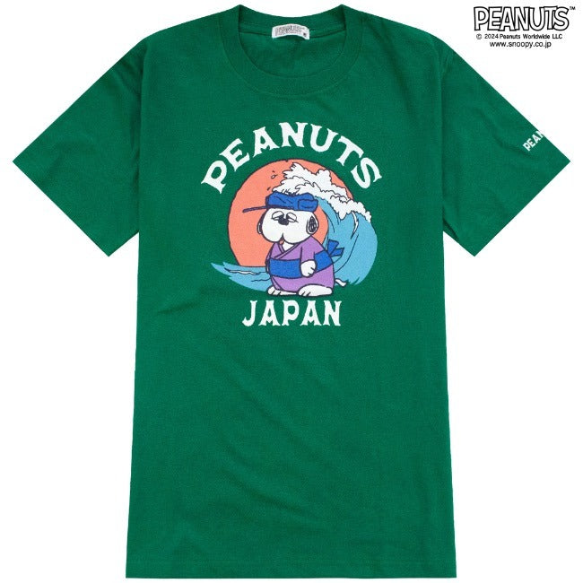 スヌーピー 半袖 トップス Tシャツ 和柄 プリント オラフ SNOOPY PEANUTS s1142-408sp