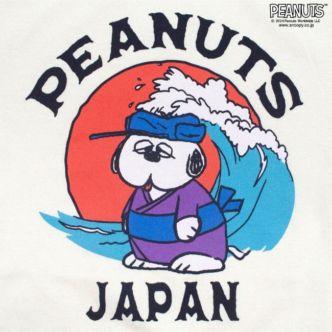 スヌーピー 半袖 トップス Tシャツ 和柄 プリント オラフ SNOOPY PEANUTS s1142-408sp