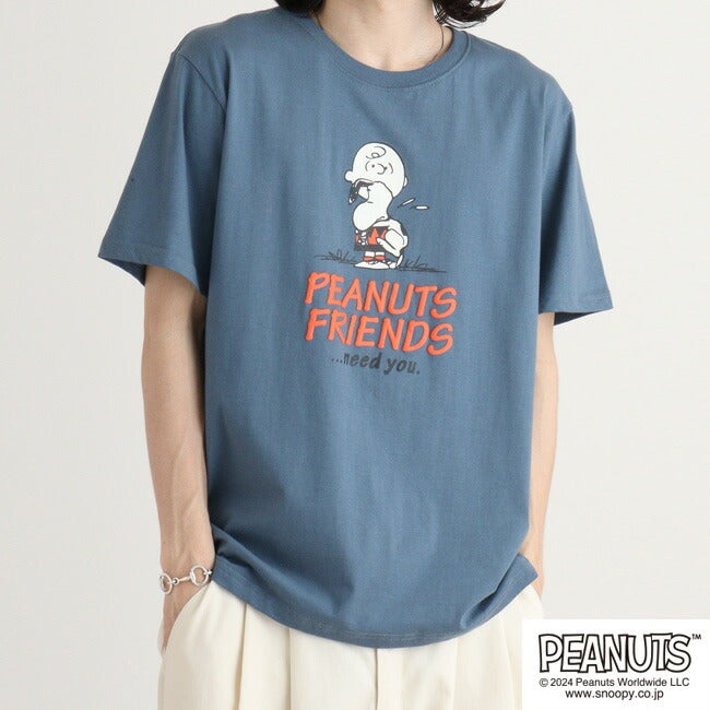 スヌーピー 半袖 トップス Tシャツ コミック柄 プリント チャーリーブラウン SNOOPY PEANUTS s1142-409sp