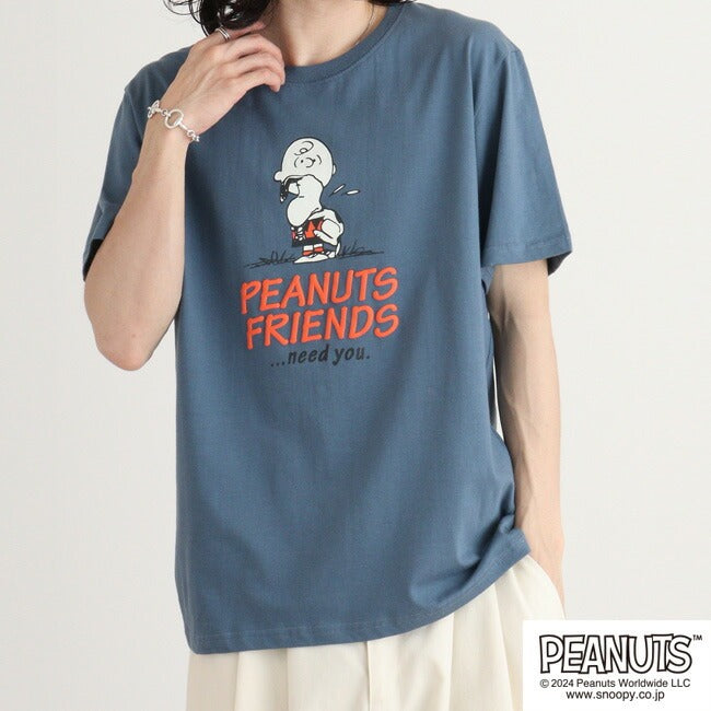 スヌーピー 半袖 トップス Tシャツ コミック柄 プリント チャーリーブラウン SNOOPY PEANUTS s1142-409sp