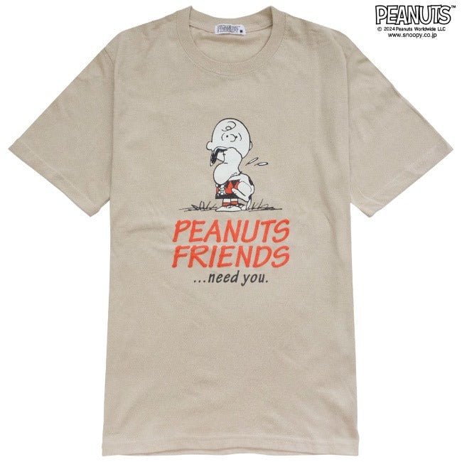 スヌーピー 半袖 トップス Tシャツ コミック柄 プリント チャーリーブラウン SNOOPY PEANUTS s1142-409sp