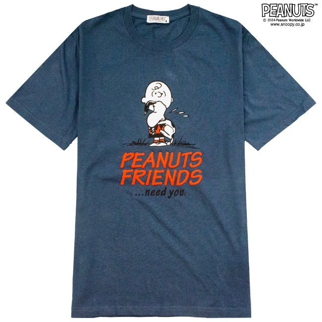 スヌーピー 半袖 トップス Tシャツ コミック柄 プリント チャーリーブラウン SNOOPY PEANUTS s1142-409sp