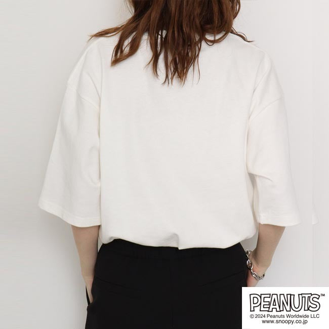 スヌーピー チャーリーブラウン Tシャツ サガラ刺繍 オーバーサイズ シルエット s1142-40sp