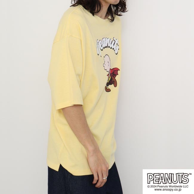 スヌーピー チャーリーブラウン Tシャツ サガラ刺繍 オーバーサイズ シルエット s1142-40sp
