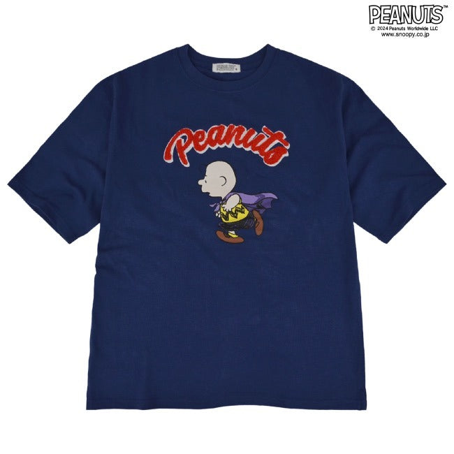 スヌーピー チャーリーブラウン Tシャツ サガラ刺繍 オーバーサイズ シルエット s1142-40sp