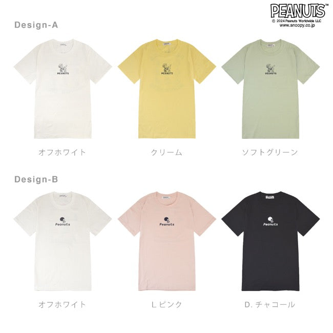 スヌーピー Tシャツ 半袖 トップス バック プリント SNOOPY PEANUTS s1142-413sp