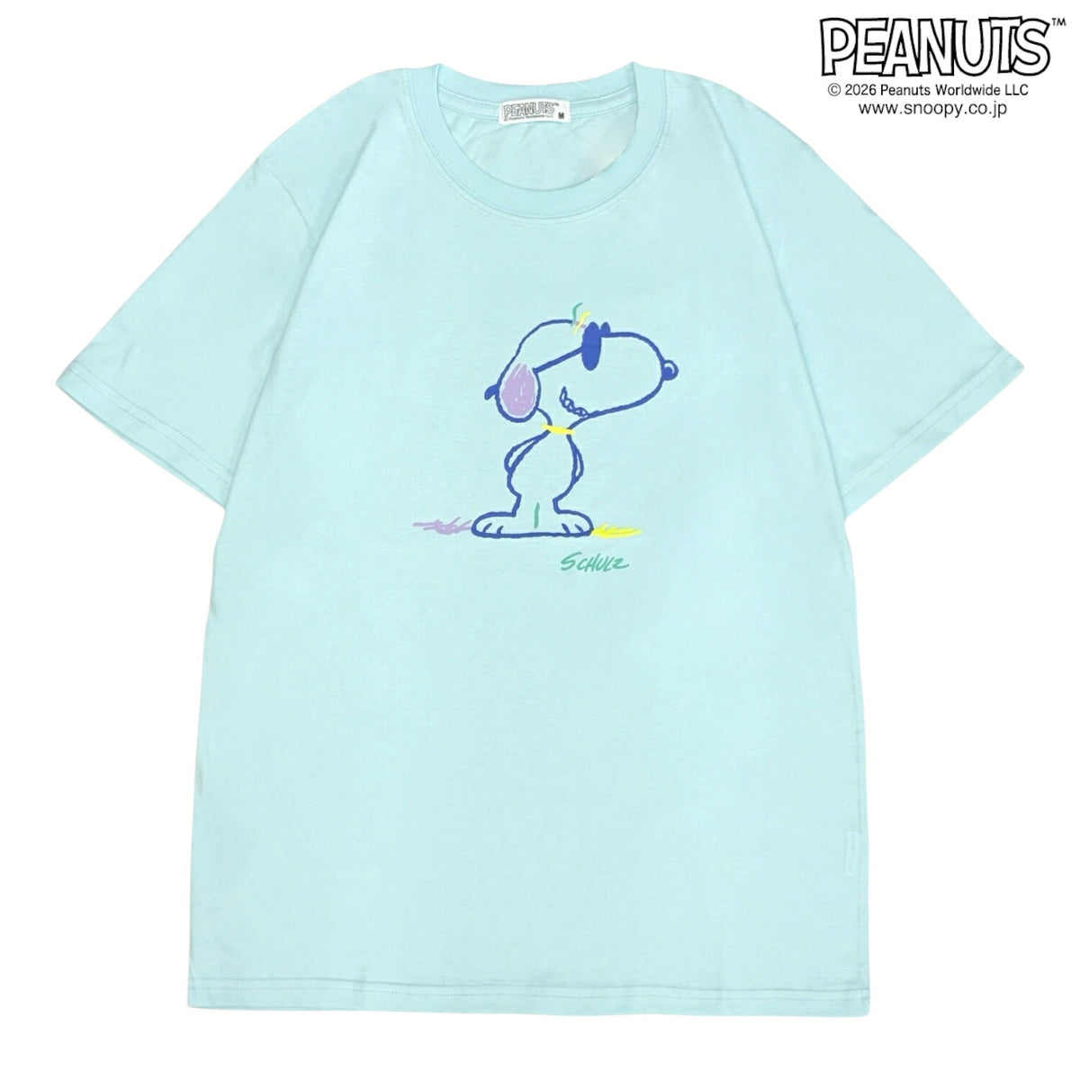 スヌーピー クレイジー 配色 天竺 半袖 Tシャツ カットソー 春夏 SNOOPY PEANUTS s1142-414sp