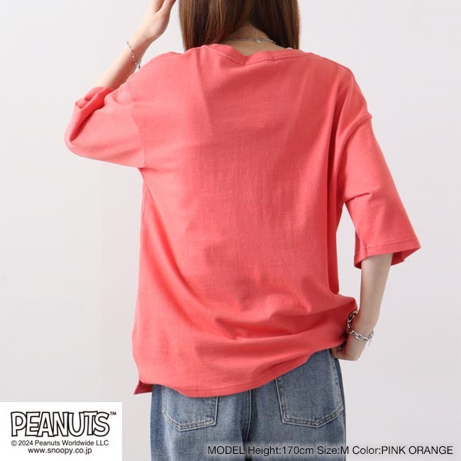 スヌーピー ウッドストック トップス Tシャツ 半袖 刺繍 プリント PEANUTS SNOOPY s1142-41sp