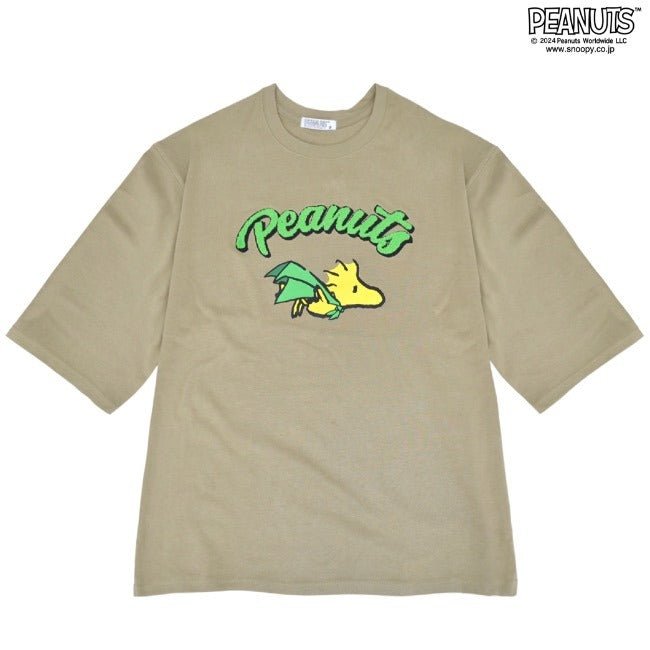 スヌーピー ウッドストック トップス Tシャツ 半袖 刺繍 プリント PEANUTS SNOOPY s1142-41sp