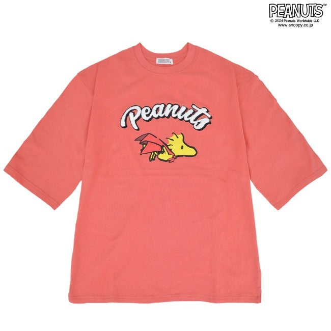 スヌーピー ウッドストック トップス Tシャツ 半袖 刺繍 プリント PEANUTS SNOOPY s1142-41sp
