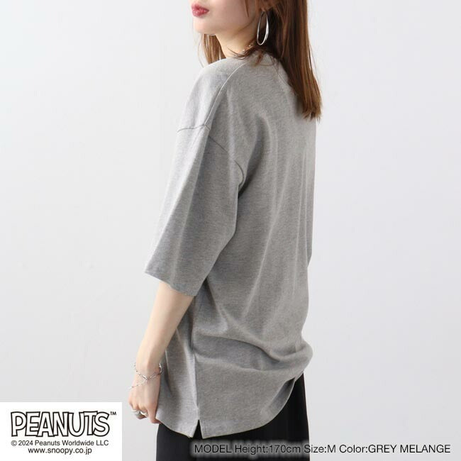 スヌーピー オラフ ポケット ドロップショルダー Tシャツ 刺繍 SNOOPY PEANUTS s1142-46sp