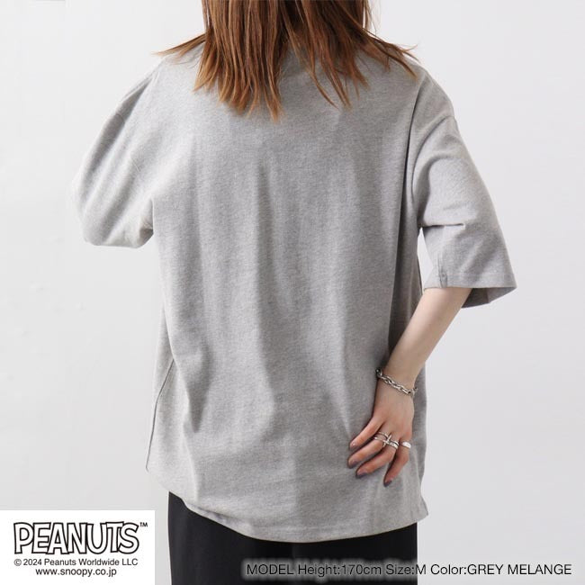 スヌーピー オラフ ポケット ドロップショルダー Tシャツ 刺繍 SNOOPY PEANUTS s1142-46sp