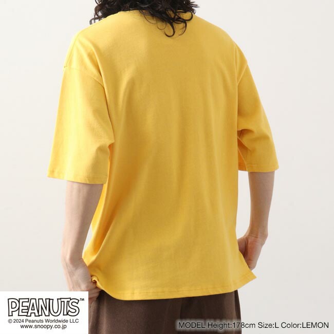 スヌーピー オラフ ポケット ドロップショルダー Tシャツ 刺繍 SNOOPY PEANUTS s1142-46sp