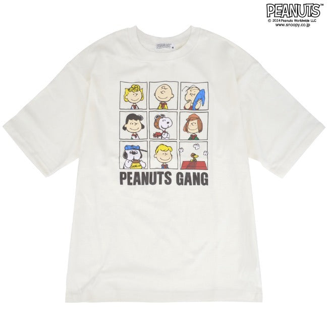 スヌーピー ピーナッツ 半袖 Tシャツ ドロップショルダー プリント SNOOPY PEANUTS s1142-52