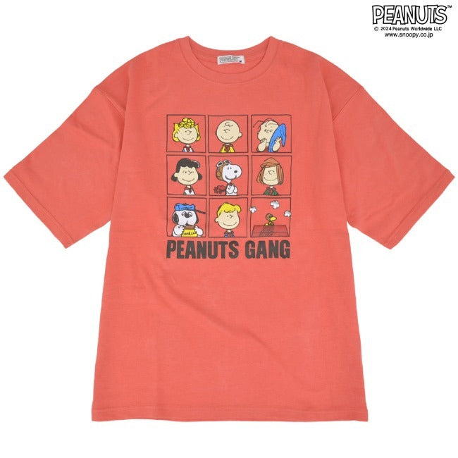 スヌーピー ピーナッツ 半袖 Tシャツ ドロップショルダー プリント SNOOPY PEANUTS s1142-52
