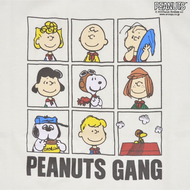 スヌーピー ピーナッツ 半袖 Tシャツ ドロップショルダー プリント SNOOPY PEANUTS s1142-52