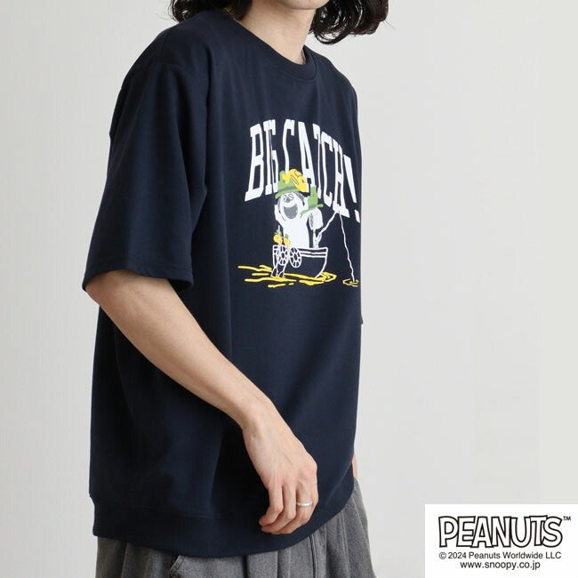 スヌーピー 半袖 トレーナー 春夏秋 裏毛 ミニ裏毛 SNOOPY PEANUTS s1142-61sp