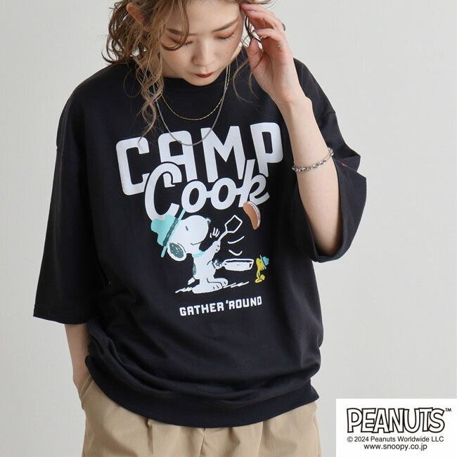 スヌーピー 半袖 トレーナー 春夏秋 裏毛 ミニ裏毛 SNOOPY PEANUTS s1142-61sp