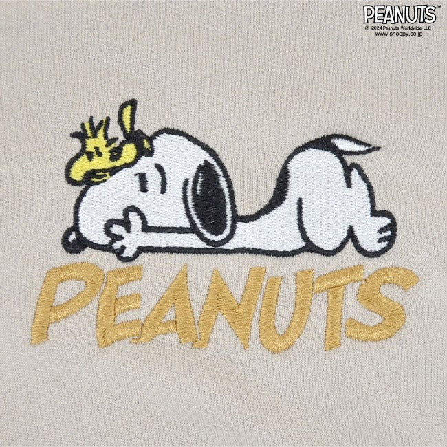 スヌーピー 半袖 ハーフジップ トレーナー ミニ裏毛 SNOOPY PEANUTS s1142-62sp