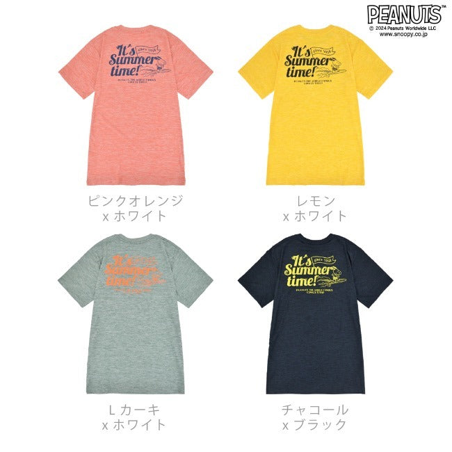 スヌーピー Tシャツ 半袖 カチオン トップス サーフ プリント SNOOPY PEANUTS s1142-74