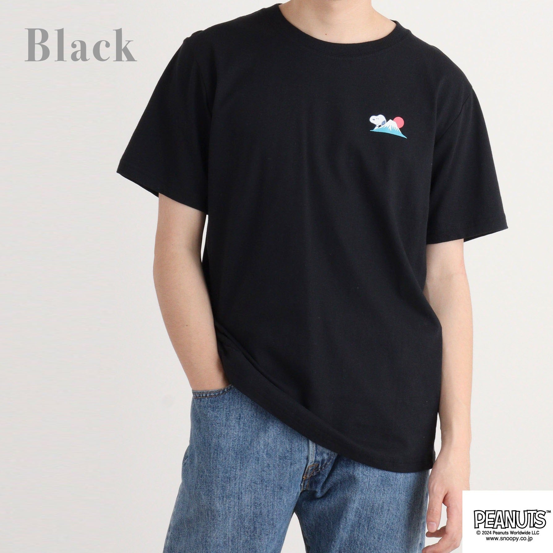 スヌーピー 半袖 Tシャツ トップス オラフ 日本 柄 バック プリント SNOOPY PEANUTS s1143-13sp