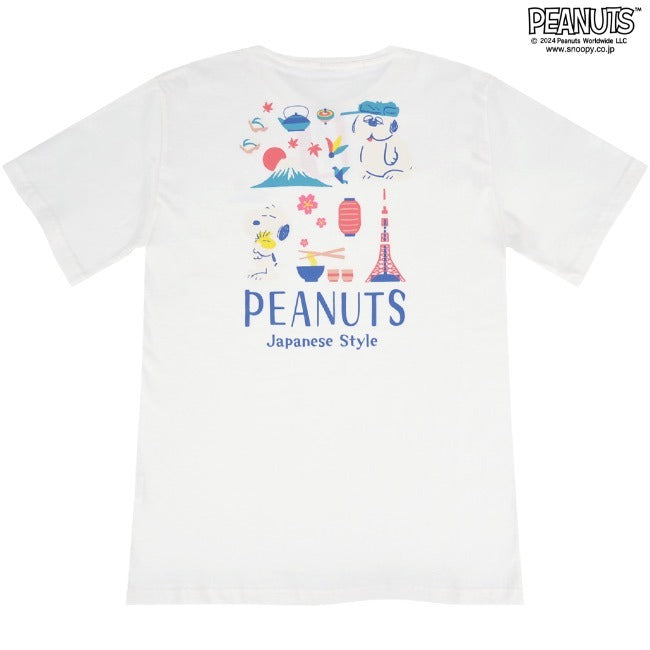 スヌーピー 半袖 Tシャツ トップス オラフ 日本 柄 バック プリント SNOOPY PEANUTS s1143-13sp