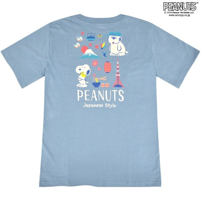 スヌーピー 半袖 Tシャツ トップス オラフ 日本 柄 バック プリント SNOOPY PEANUTS s1143-13sp