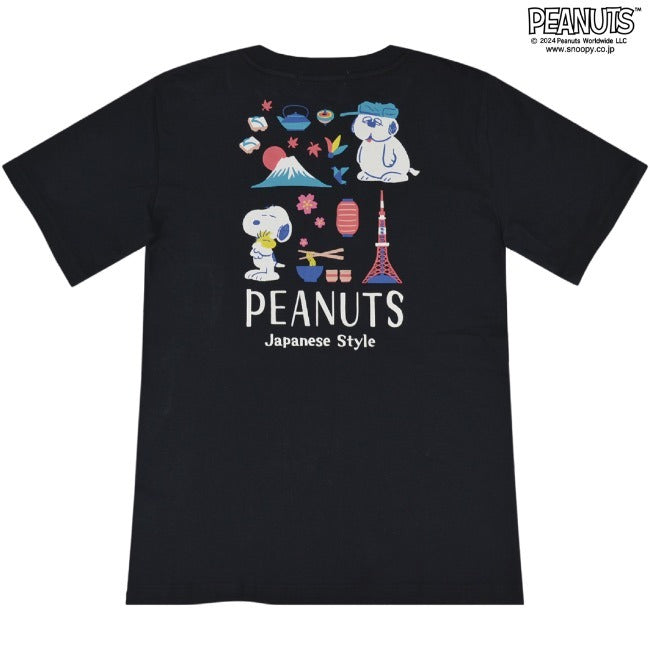 スヌーピー 半袖 Tシャツ トップス オラフ 日本 柄 バック プリント SNOOPY PEANUTS s1143-13sp