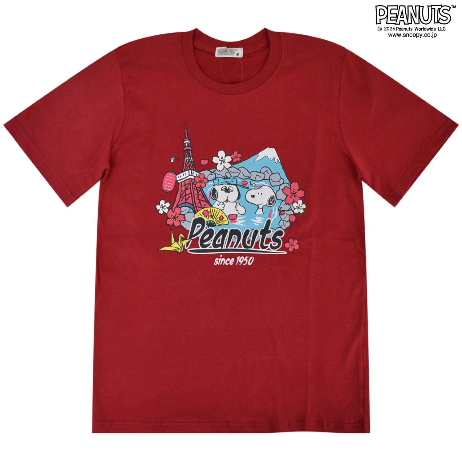 スヌーピー Tシャツ 半袖 トップス オラフ プリント 和柄 温泉 日本 SNOOPY PEANUTS s1143-14sp