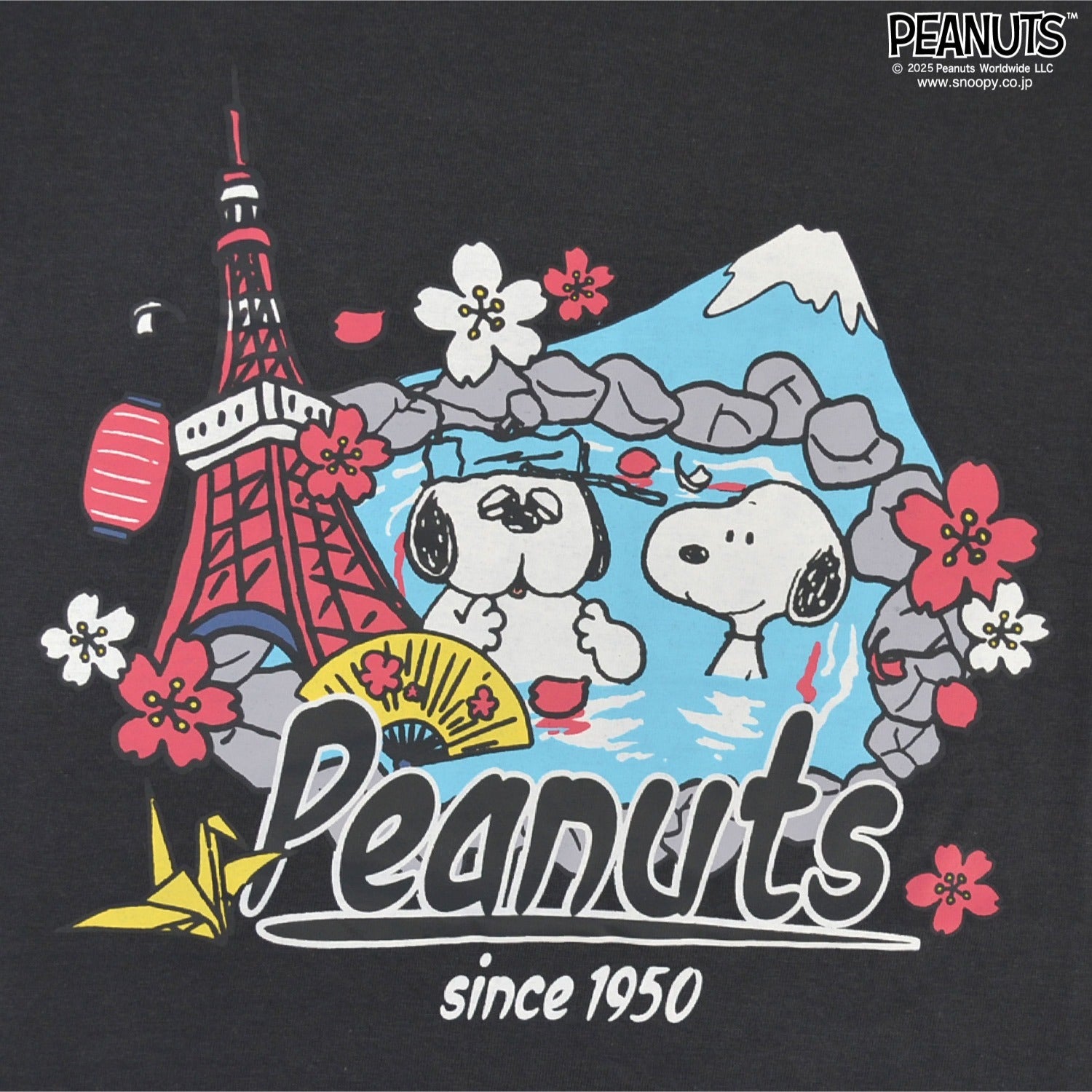 スヌーピー Tシャツ 半袖 トップス オラフ プリント 和柄 温泉 日本 SNOOPY PEANUTS s1143-14sp