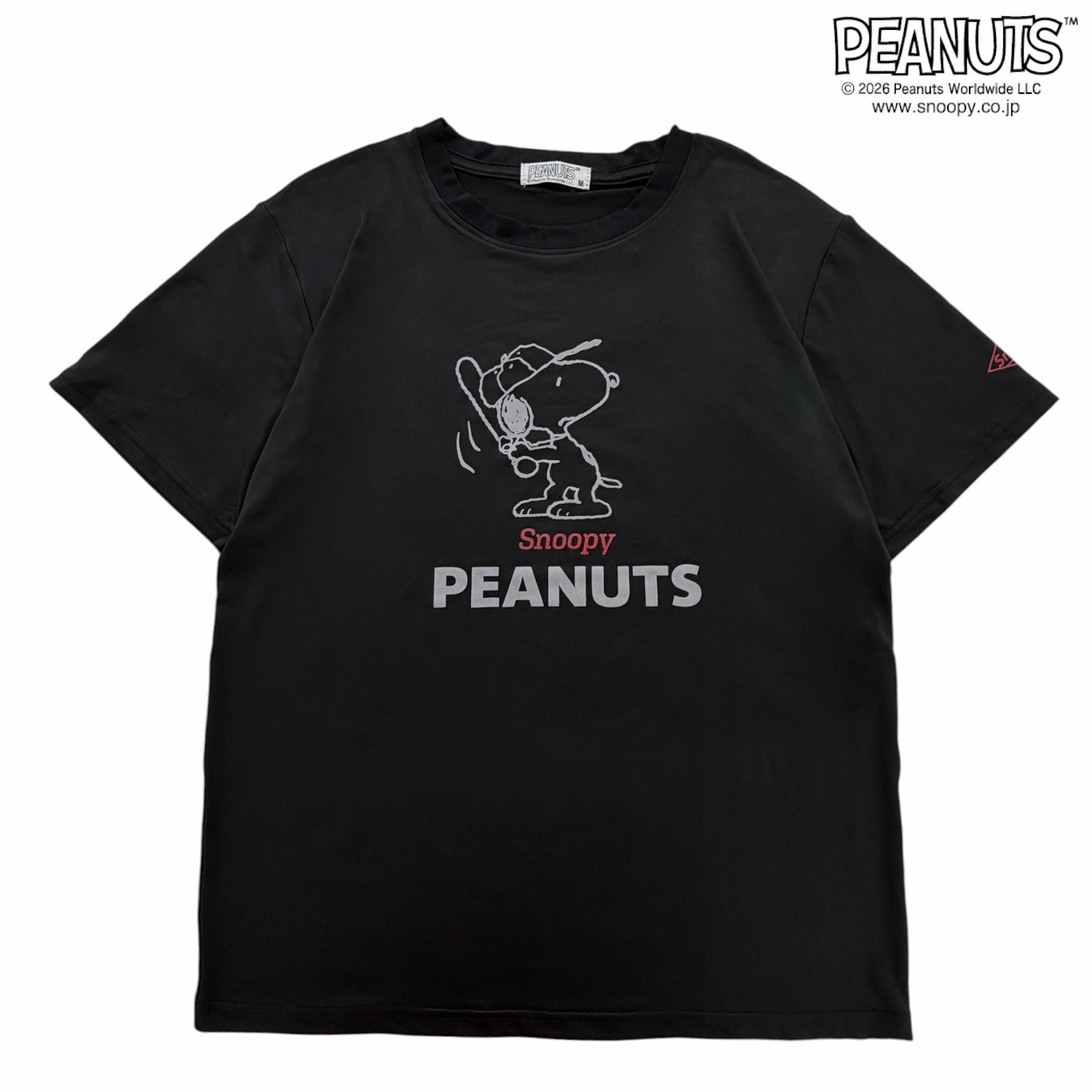 スヌーピー ベースボール柄 カチオン 半袖 Tシャツ プリント トップス メンズ レディース 春 夏 SNOOPY PEANUTS s1152-108sp
