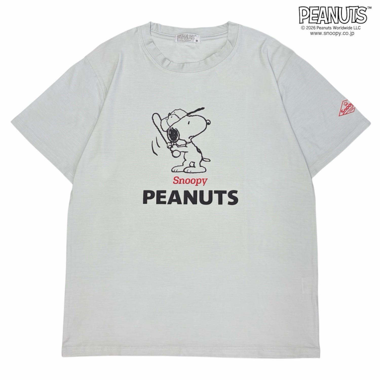 スヌーピー ベースボール柄 カチオン 半袖 Tシャツ プリント トップス メンズ レディース 春 夏 SNOOPY PEANUTS s1152-108sp