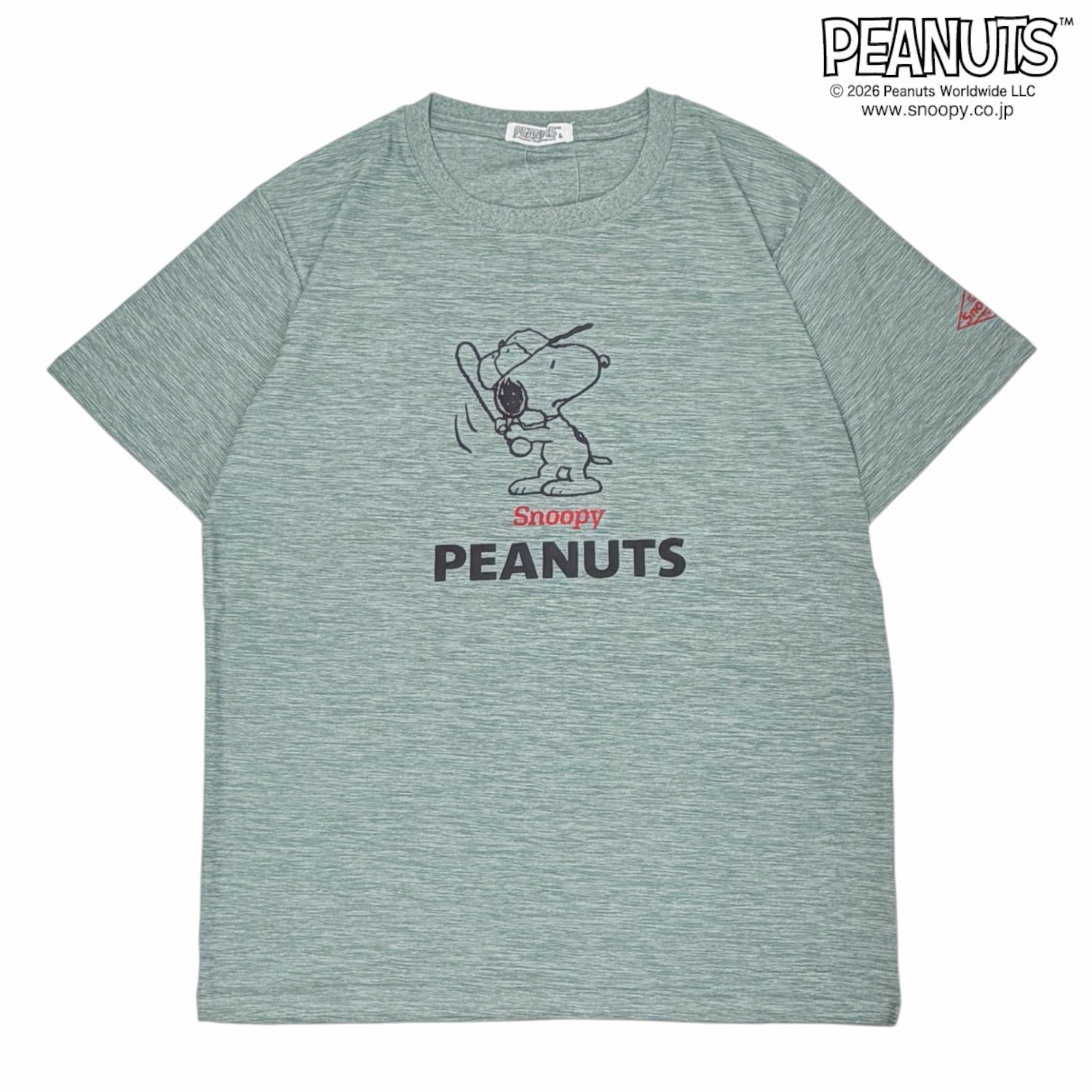 スヌーピー ベースボール柄 カチオン 半袖 Tシャツ プリント トップス メンズ レディース 春 夏 SNOOPY PEANUTS s1152-108sp