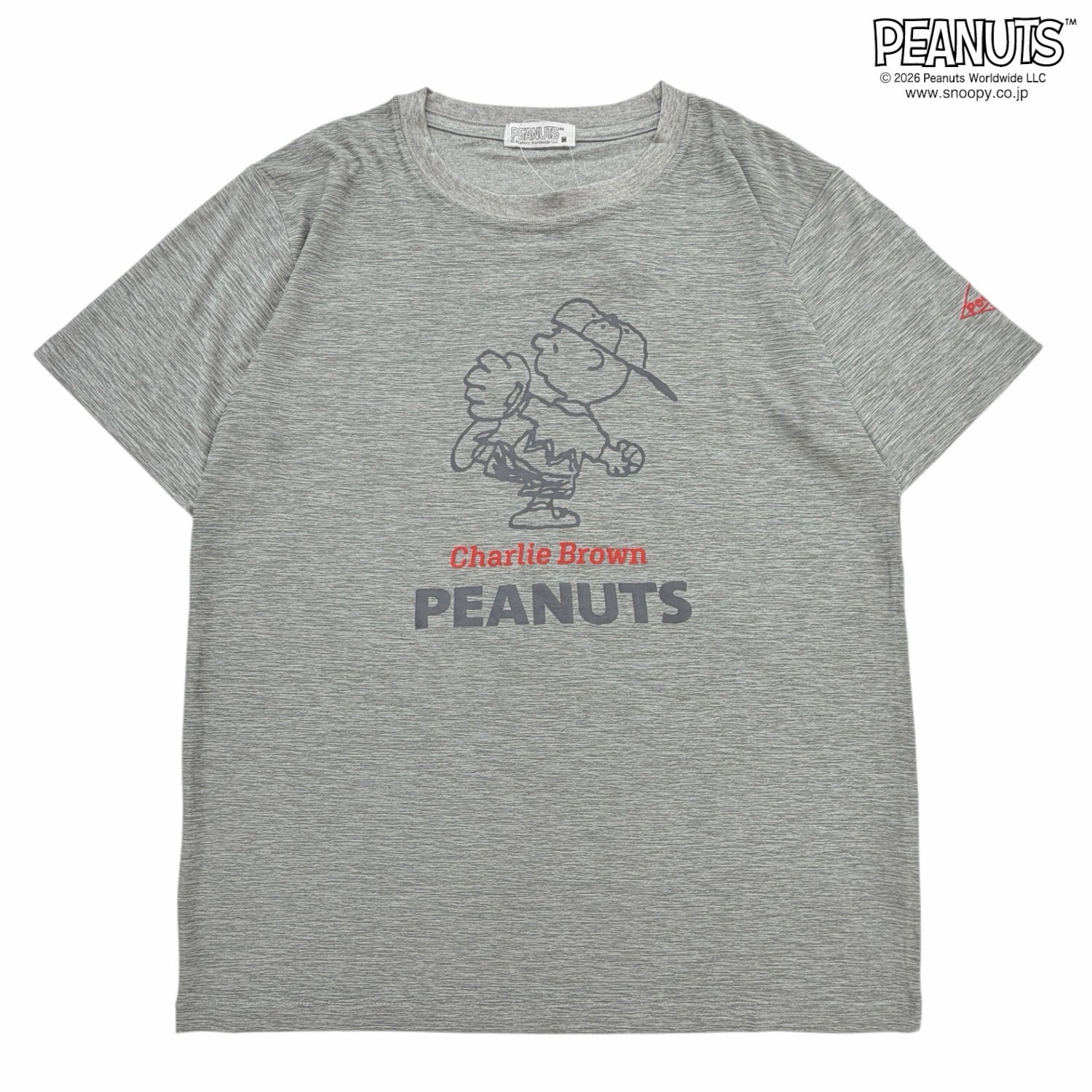 スヌーピー チャーリー・ブラウン ベースボール柄 カチオン 半袖 Tシャツ プリント トップス メンズ レディース 春 夏 SNOOPY PEANUTS s1152-109sp