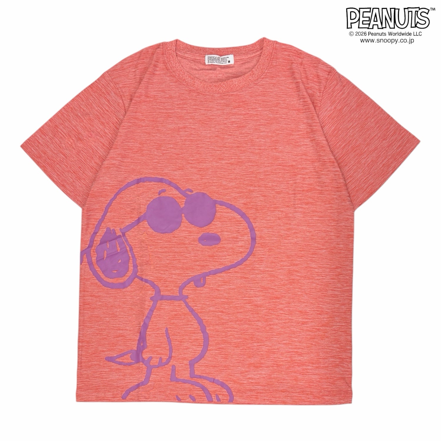 スヌーピー ジョー・クール カチオン 半袖 Tシャツ ビッグプリント トップス メンズ レディース 春 夏 JOE COOL SNOOPY PEANUTS s1152-110sp