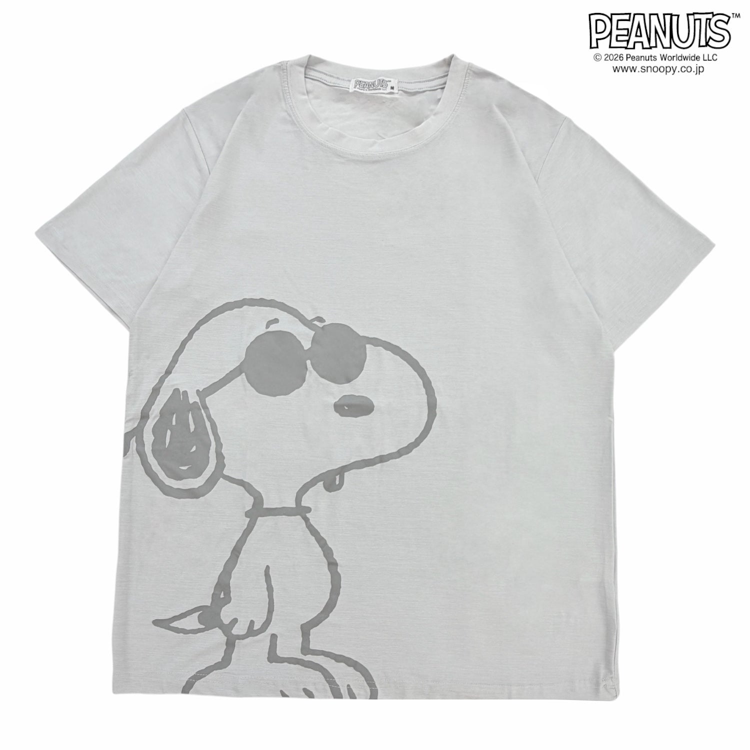 スヌーピー ジョー・クール カチオン 半袖 Tシャツ ビッグプリント トップス メンズ レディース 春 夏 JOE COOL SNOOPY PEANUTS s1152-110sp