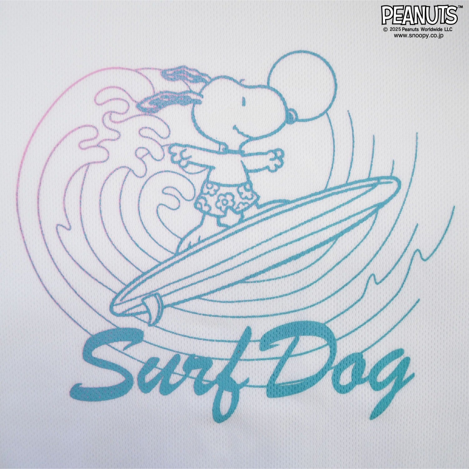 スヌーピー 半袖 Tシャツ サーフィン サーフ柄 春夏 ハニカムドライ SNOOPY PEANUTS s1152-119sp