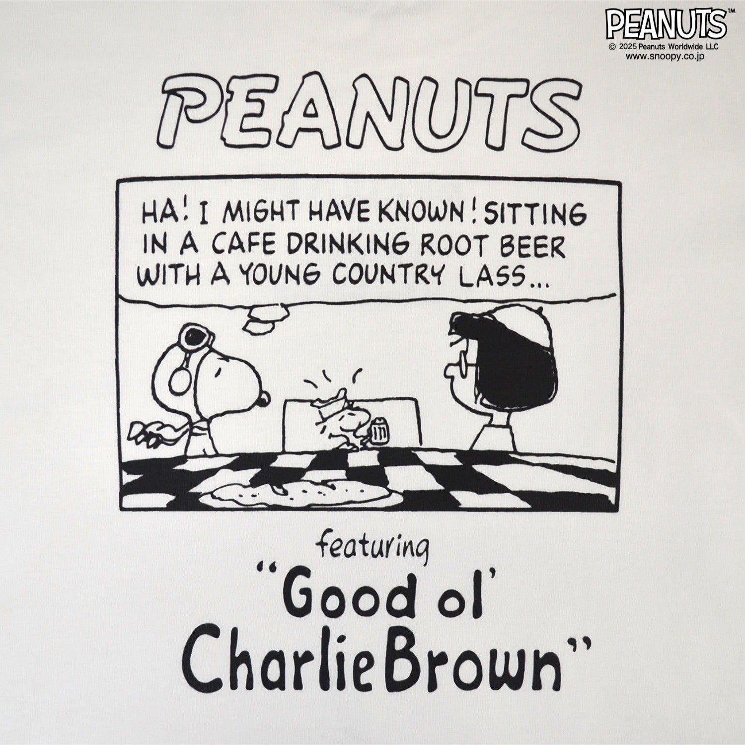 スヌーピー Tシャツ 半袖 トップス ドロップショルダー ヘビーウェイト コミック 発泡 プリント SNOOPY PEANUTS s1152-14sp