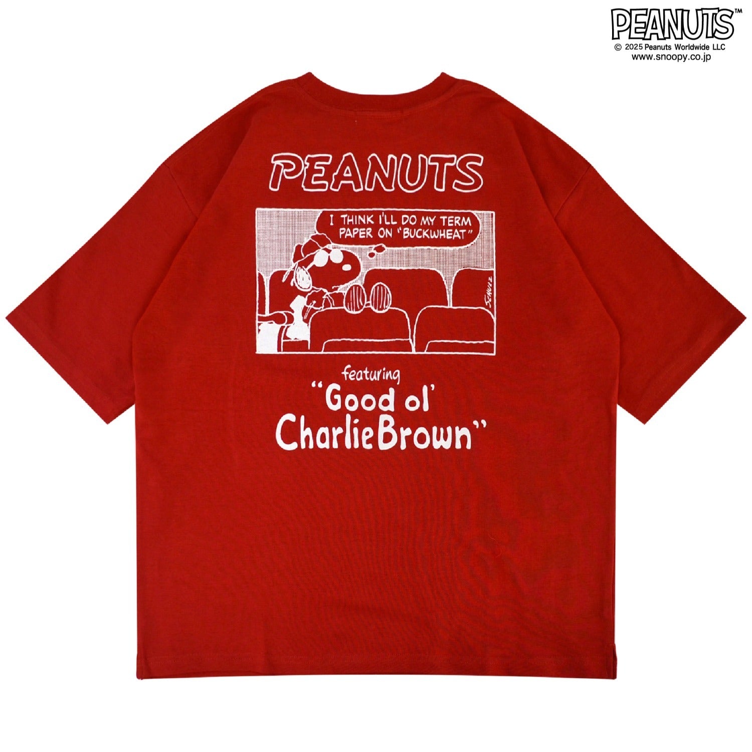スヌーピー Tシャツ 半袖 トップス ドロップショルダー ヘビーウェイト コミック 発泡 プリント SNOOPY PEANUTS s1152-14sp